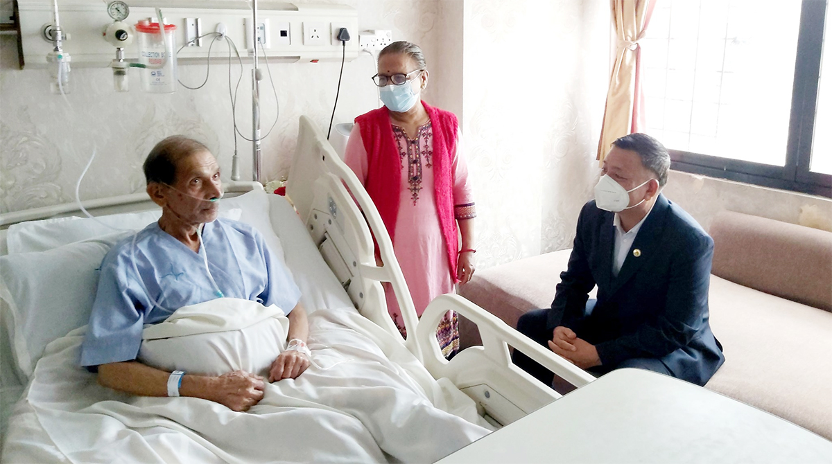 उपराष्ट्रपति पुनद्वारा महासचिव वैद्यको स्वास्थ्य अवस्थाबारे जानकारी